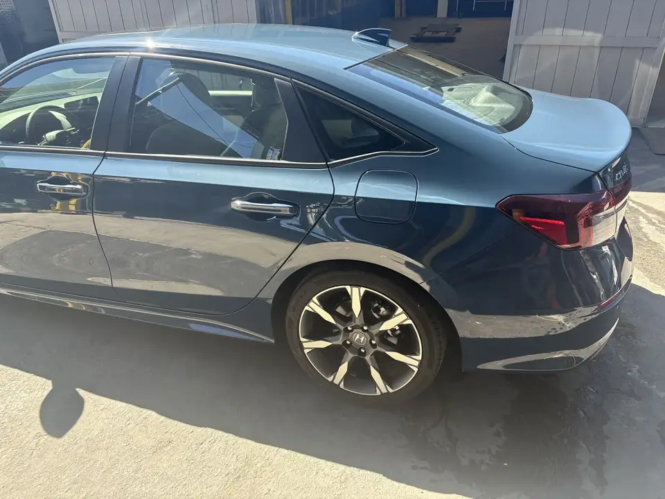 After: 2025 Honda Civic left rear door and quarter panel after blending